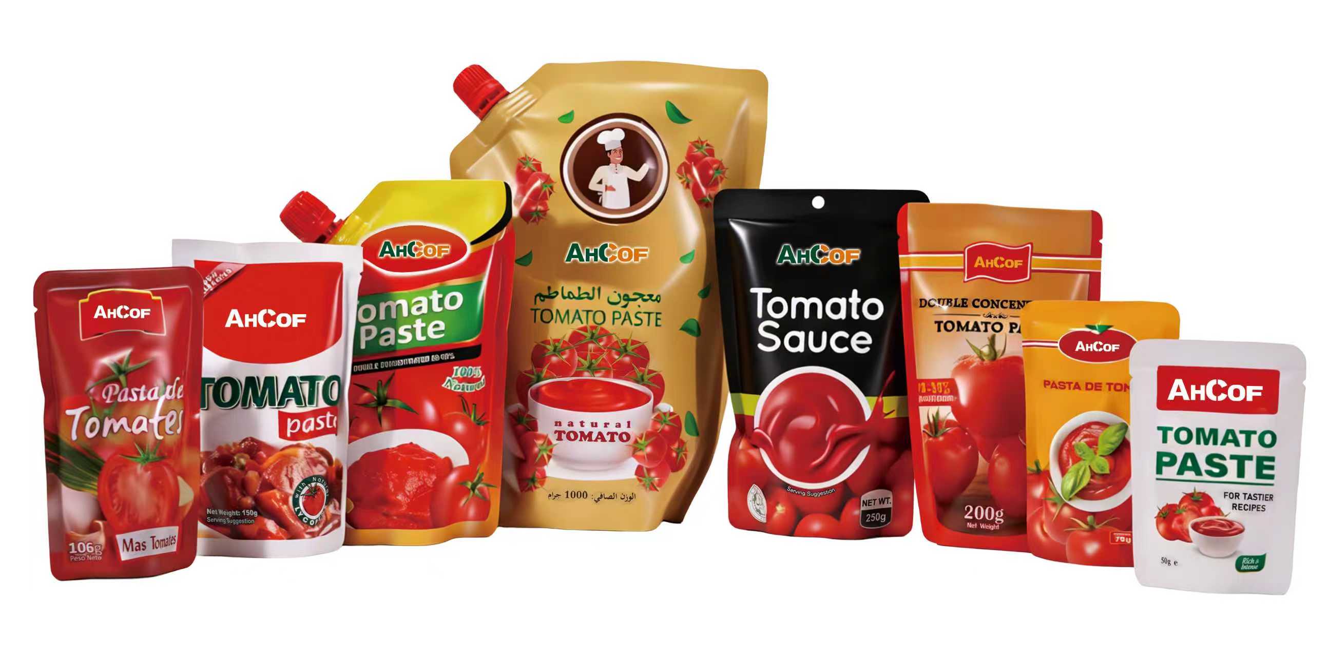 private label small sachet tomato paste