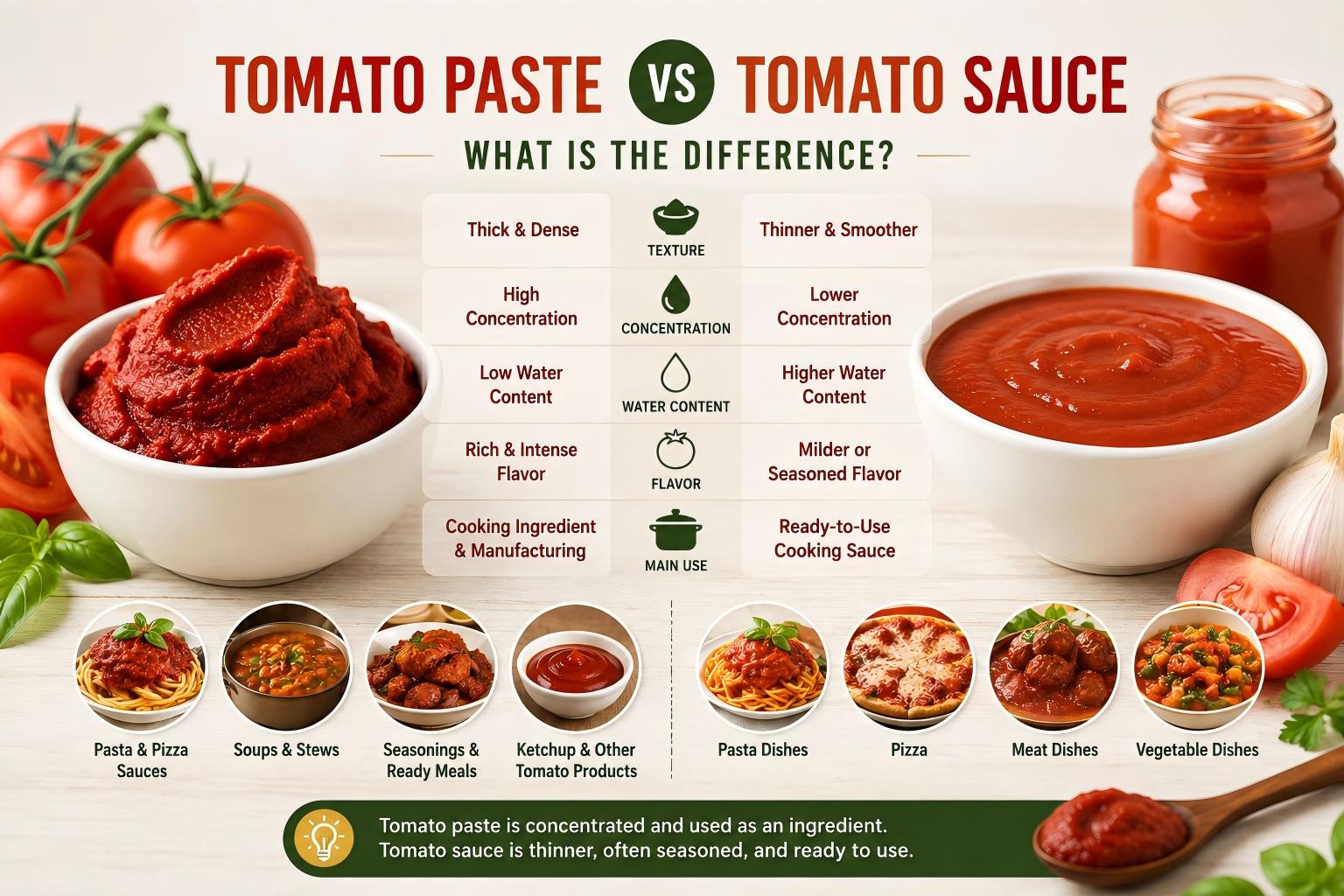 Pasta Tomat vs Saus Tomat: Bisakah Anda Mengganti Satu dengan yang Lain?
